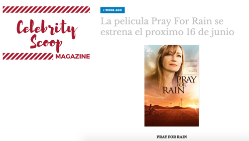 Pray For Rain in Celebrity Scoop Magazine